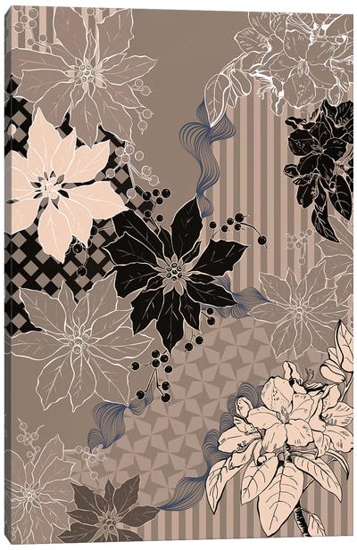 Floral Composition IV Canvas Art Print - Floral Pattern Collection