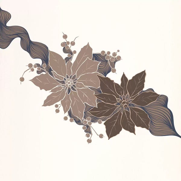 Poinsettias: A Bouquet of Two by 5by5collective