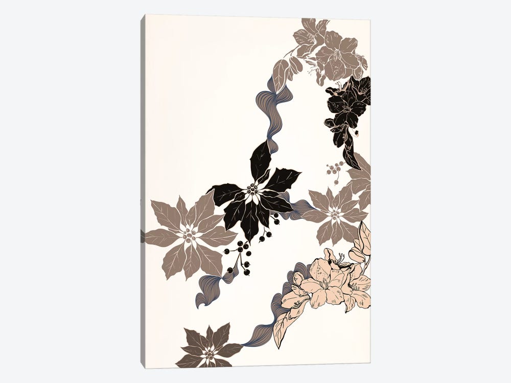 Floral Ornament by 5by5collective 1-piece Canvas Art Print