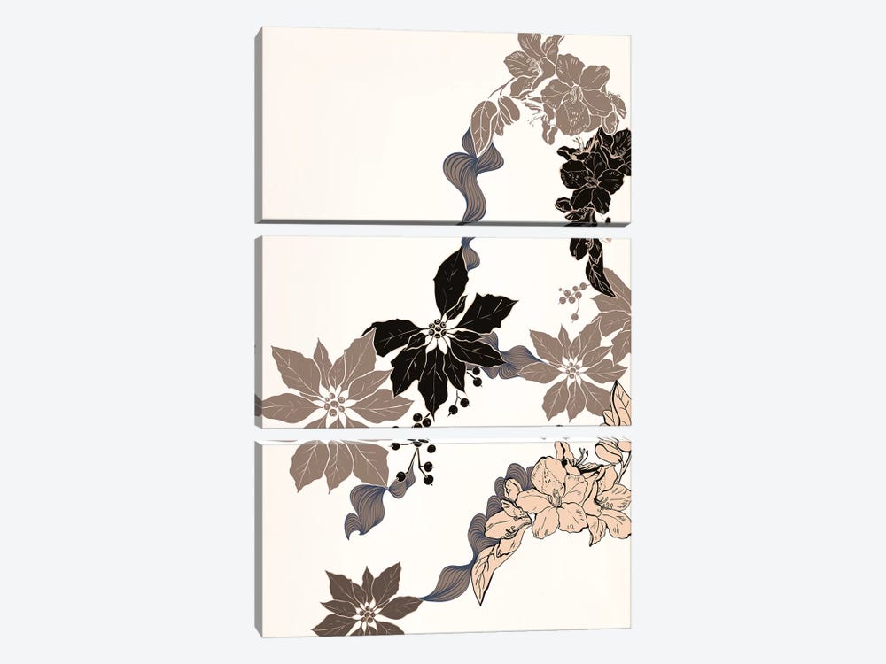 Floral Ornament by 5by5collective 3-piece Art Print