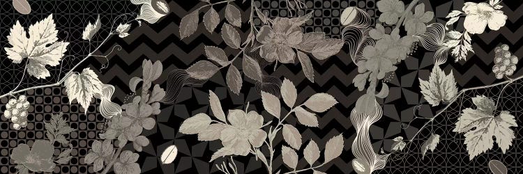 Flowers & Ornaments (Black&White) by 5by5collective wall art