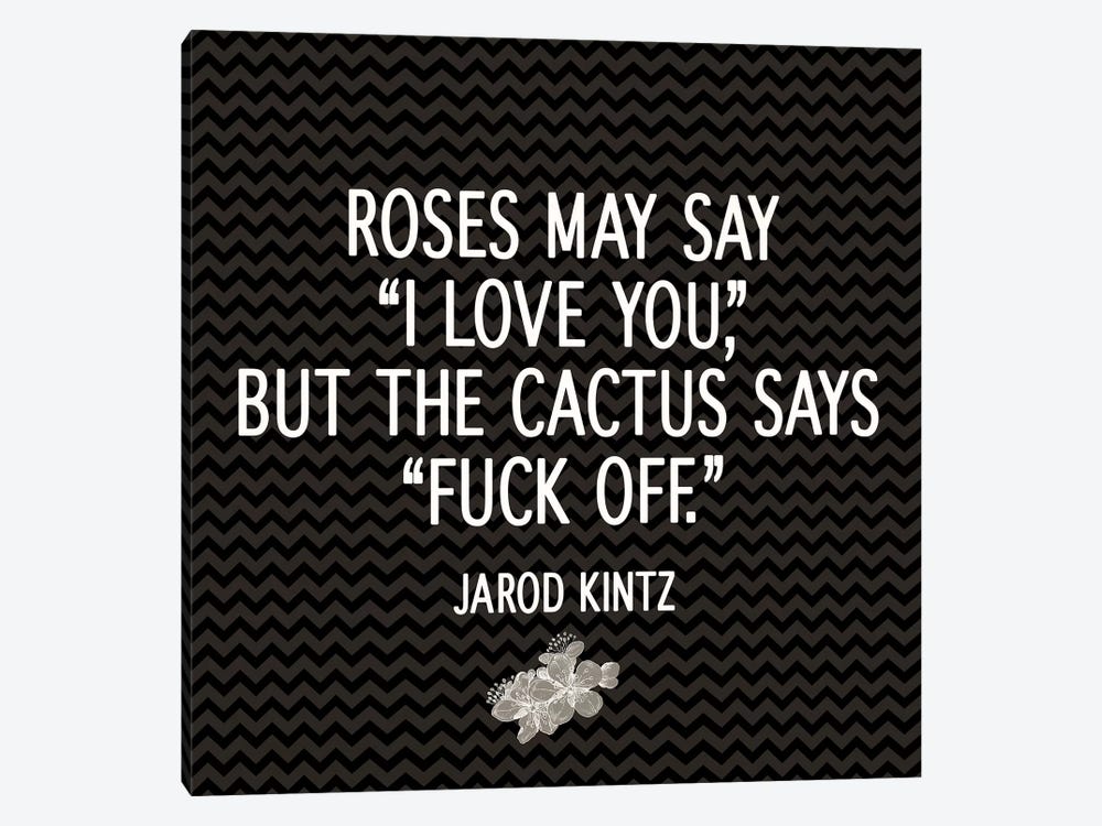 Roses vs Cactus by 5by5collective 1-piece Canvas Print