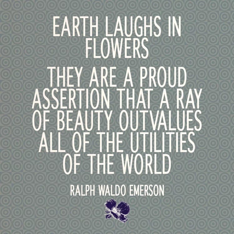 Flowers Are the Earth's Laughter