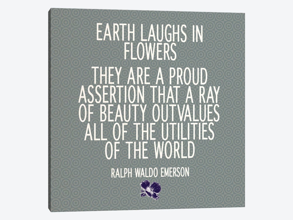 Flowers Are the Earth's Laughter by 5by5collective 1-piece Canvas Print