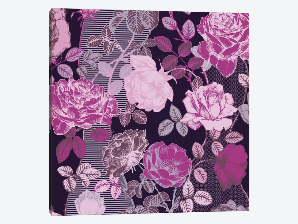 Flowers - Shades of Pink by 5by5collective 1-piece Canvas Artwork