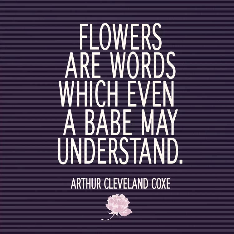 Flowers Are Words by 5by5collective wall art