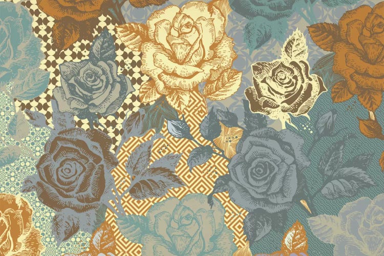 Roses & Ornaments by 5by5collective wall art