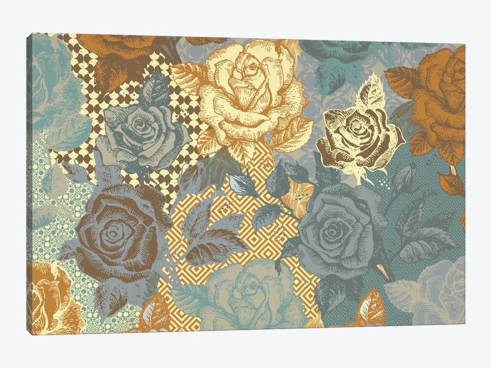 Roses & Ornaments by 5by5collective 1-piece Art Print
