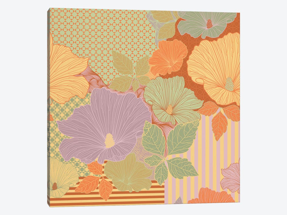 Flower Pattern (Multi-Color) by 5by5collective 1-piece Art Print