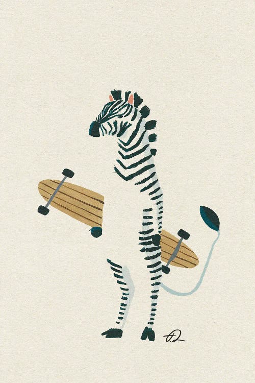 Zebra Longboarder