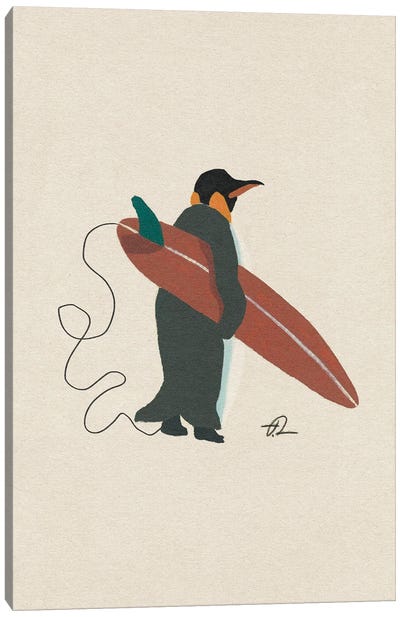 Suit Up Canvas Art Print - Penguin Art