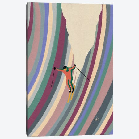 Down The Slopes Canvas Print #FLV19} by Fabian Lavater Canvas Art