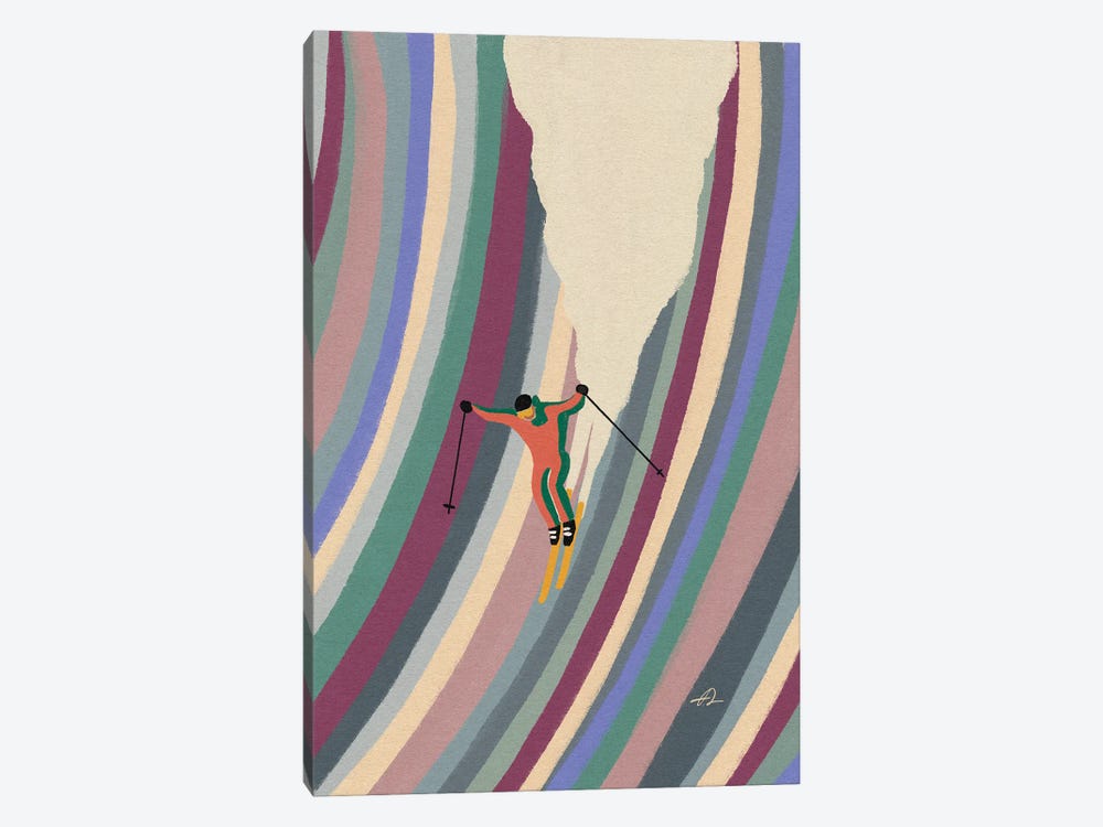 Down The Slopes by Fabian Lavater 1-piece Canvas Wall Art