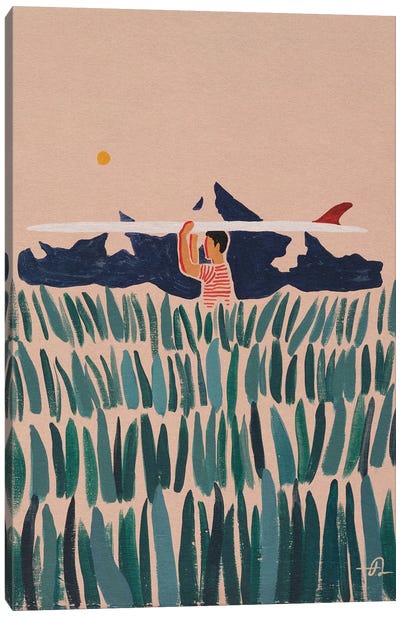 Long Way To The Beach Canvas Art Print - Fabian Lavater