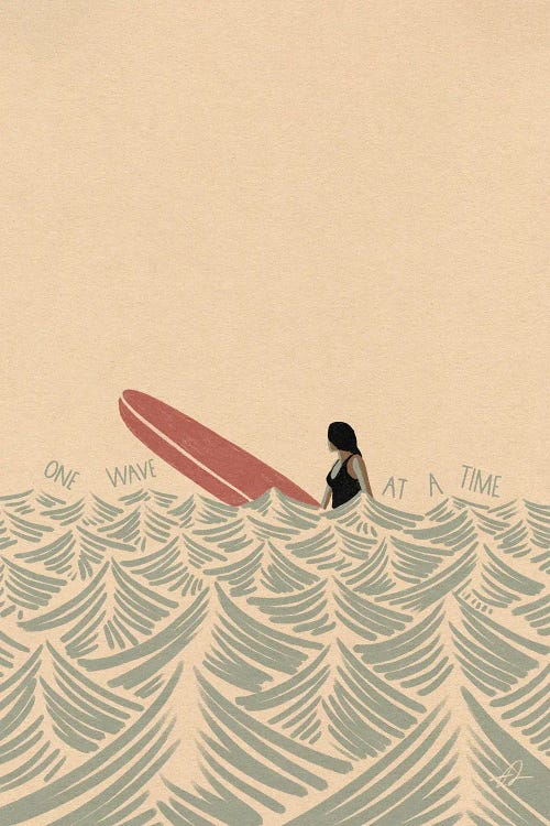 One Wave At A Time by Fabian Lavater wall art