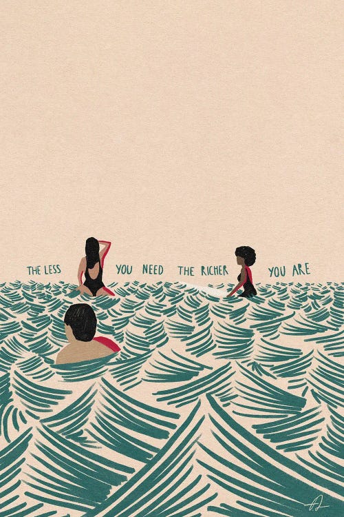 The Less You Need by Fabian Lavater wall art