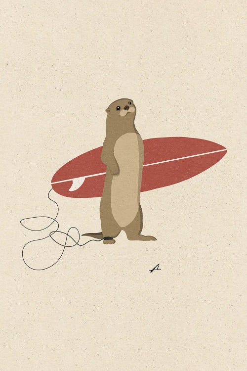 Surfing Otter