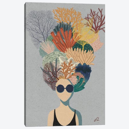 Coral Head Canvas Print #FLV69} by Fabian Lavater Canvas Art Print