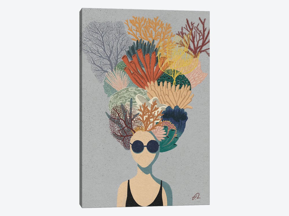 Coral Head by Fabian Lavater 1-piece Canvas Print