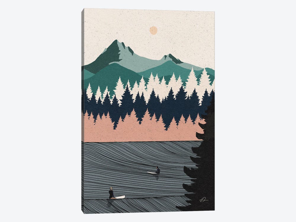 In Between The Pine Trees by Fabian Lavater 1-piece Canvas Art