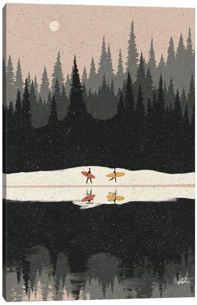 Lost In The Woods Canvas Art Print - Fabian Lavater
