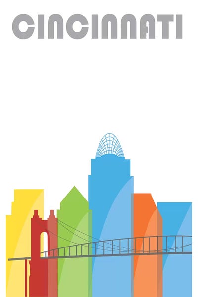 Cincinnati: Cincinnati, Whiter by Fly Graphics
