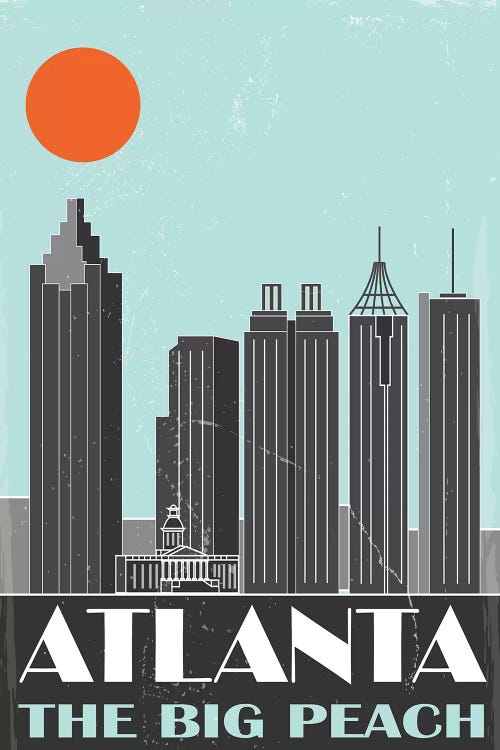 Atlanta by Fly Graphics wall art