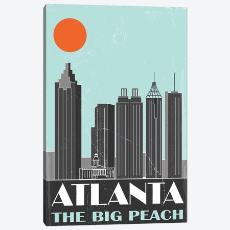 Atlanta Canvas Print #FLY1} by Fly Graphics Art Print
