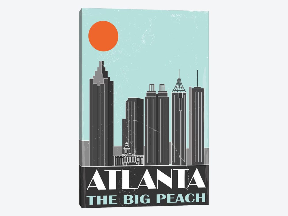 Atlanta by Fly Graphics 1-piece Canvas Art Print