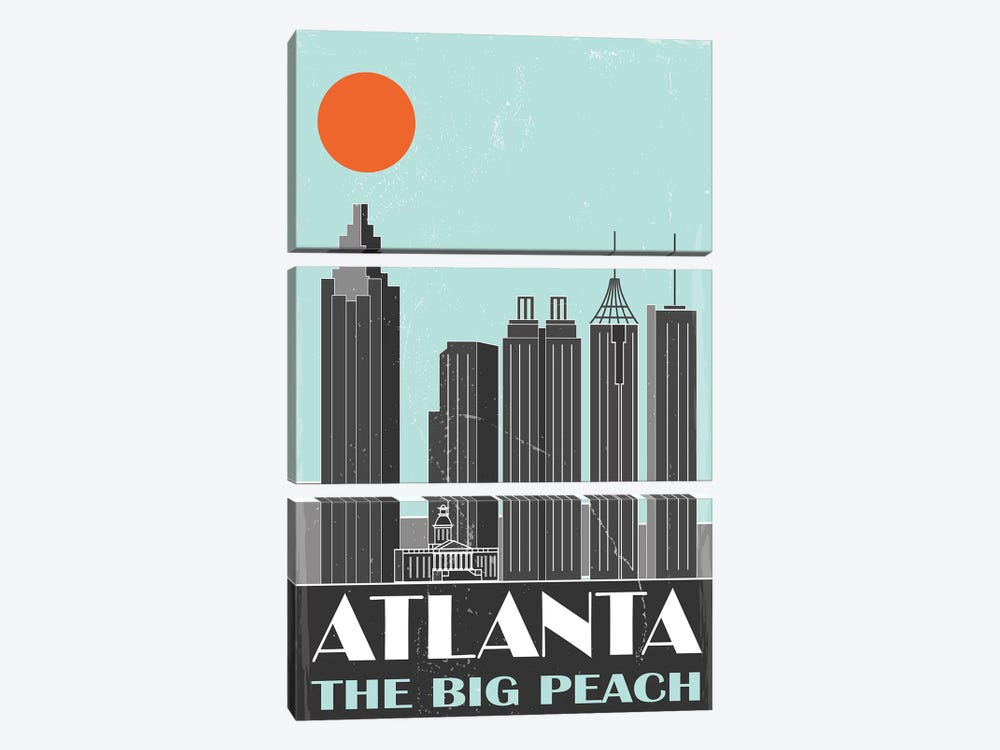 Atlanta by Fly Graphics 3-piece Canvas Print