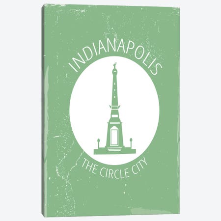 Indy, Circle Canvas Print #FLY22} by Fly Graphics Canvas Wall Art