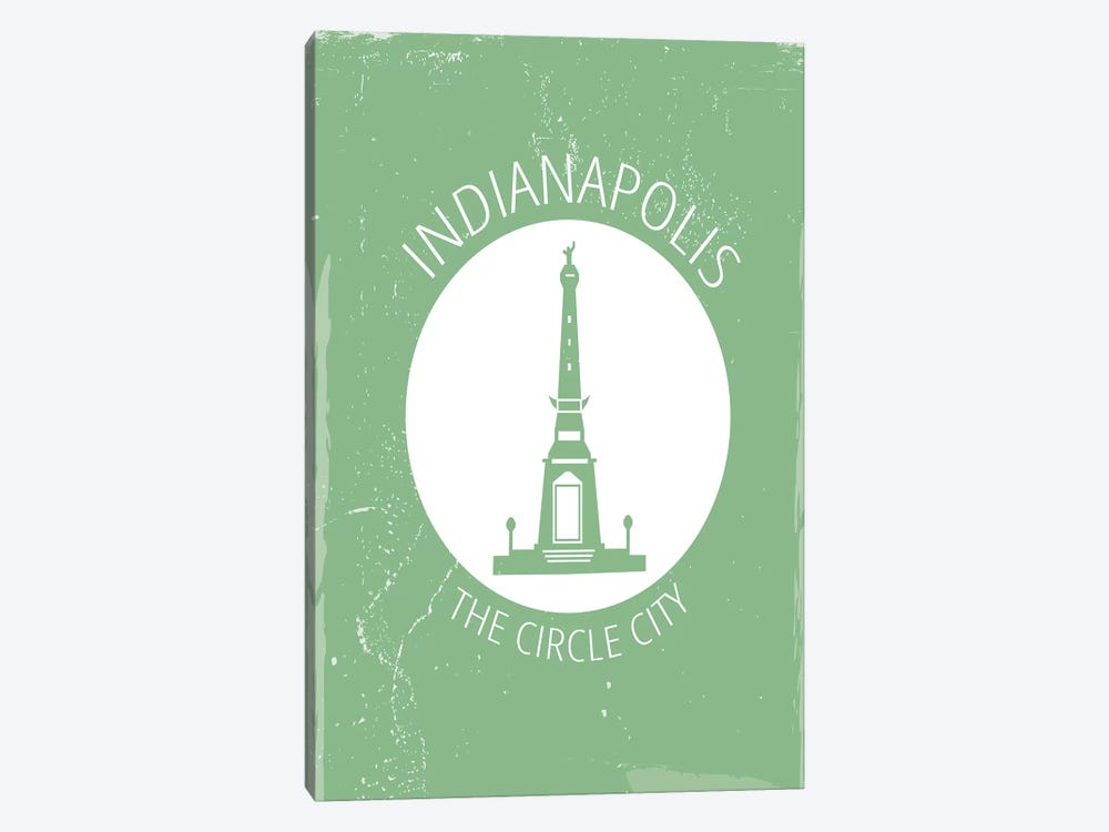 Indy, Circle by Fly Graphics 1-piece Canvas Artwork