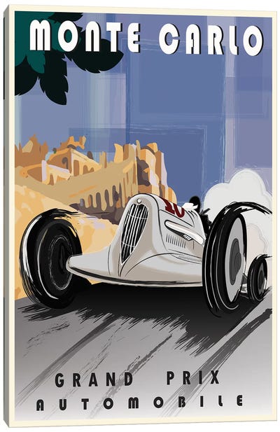 Monte Carlo Canvas Art Print - Automobile Art