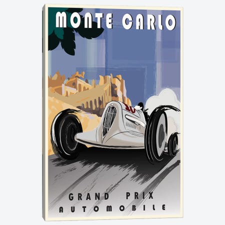 Monte Carlo Canvas Print #FLY25} by Fly Graphics Art Print