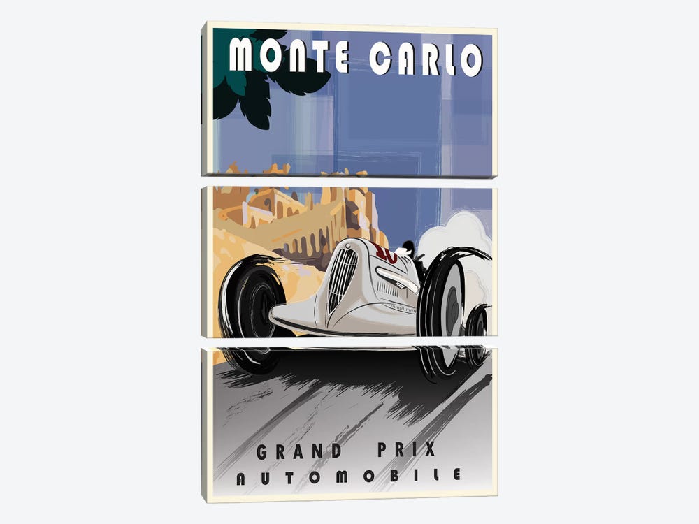 Monte Carlo by Fly Graphics 3-piece Art Print