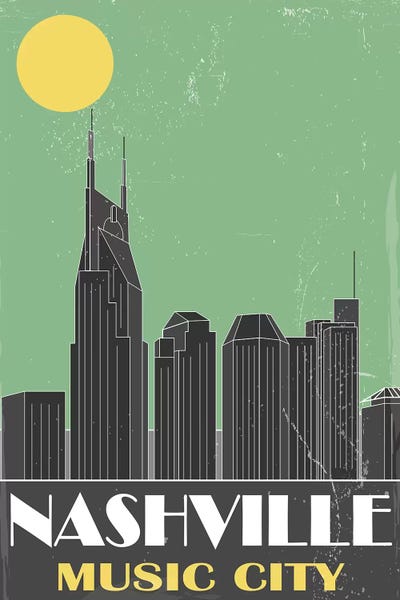 Fly Graphics: Nashville, Green by Fly Graphics