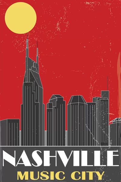 Nashville: Nashville, Red by Fly Graphics