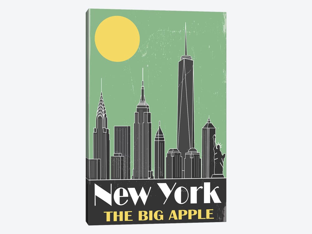 New York, Green by Fly Graphics 1-piece Art Print