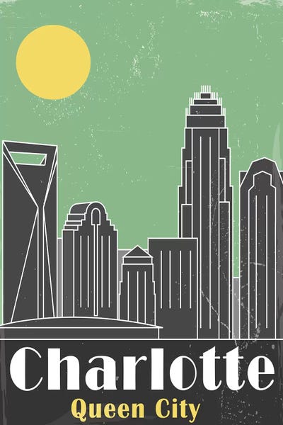 Fly Graphics: Charlotte, Green by Fly Graphics