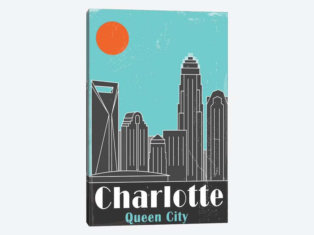 Charlotte, Sky Blue by Fly Graphics 1-piece Art Print