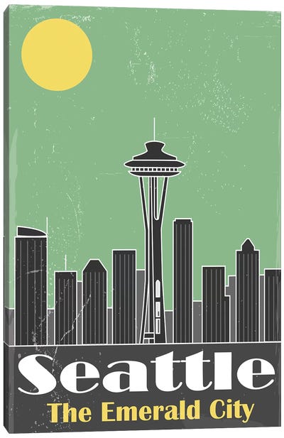 Seatle Canvas Art Print - Seattle Travel Posters