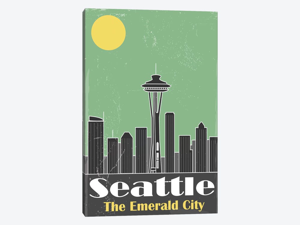 Seatle by Fly Graphics 1-piece Canvas Art