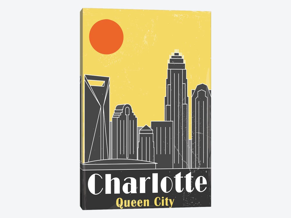 Charlotte, Yellow by Fly Graphics 1-piece Canvas Art