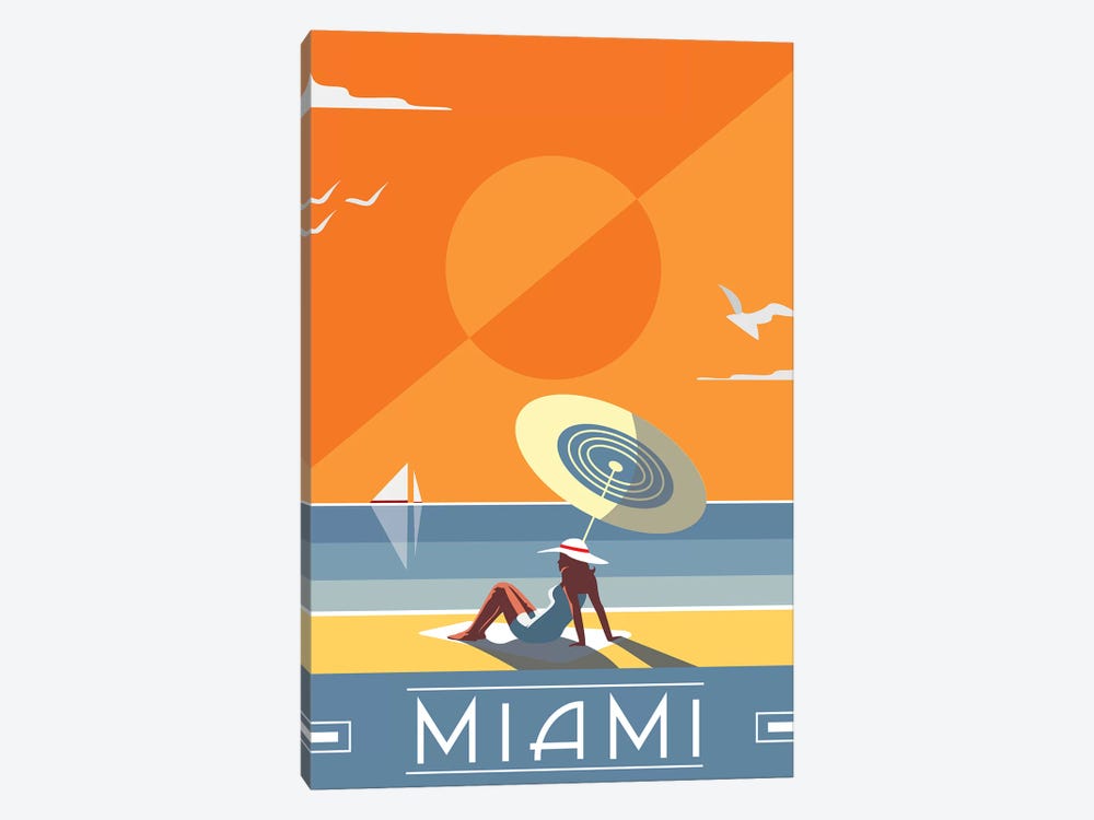 Miami by Fly Graphics 1-piece Art Print