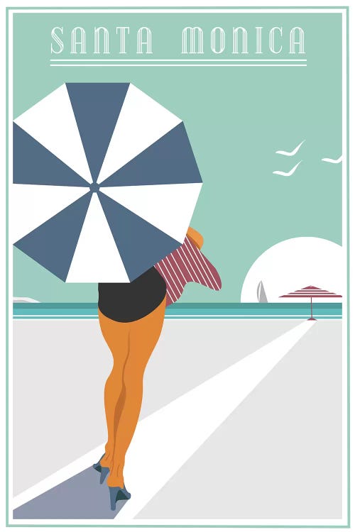 Santa Monica by Fly Graphics wall art