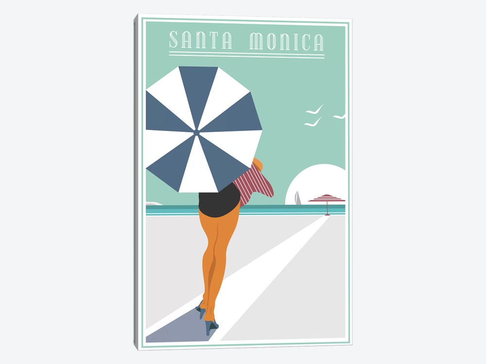 Santa Monica by Fly Graphics 1-piece Canvas Art