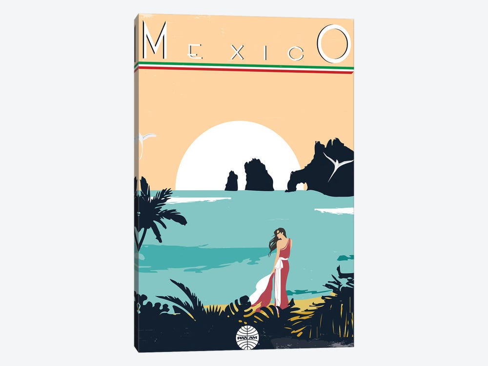 Mexico by Fly Graphics 1-piece Canvas Art Print