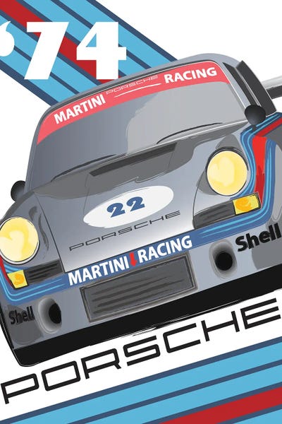 Vintage & Retro Bedroom: 911 Porsche 1974 24 Hr Le Mans by Fly Graphics