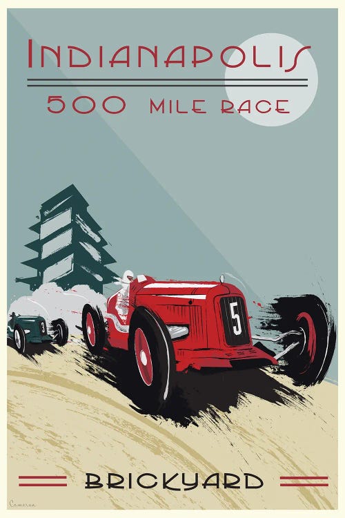 Indianapolis 500, Brickyard 500 by Fly Graphics wall art