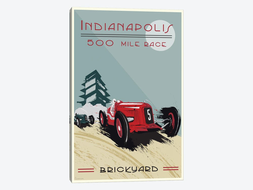 Indianapolis 500, Brickyard 500 by Fly Graphics 1-piece Canvas Wall Art